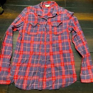 Red and blue flannel